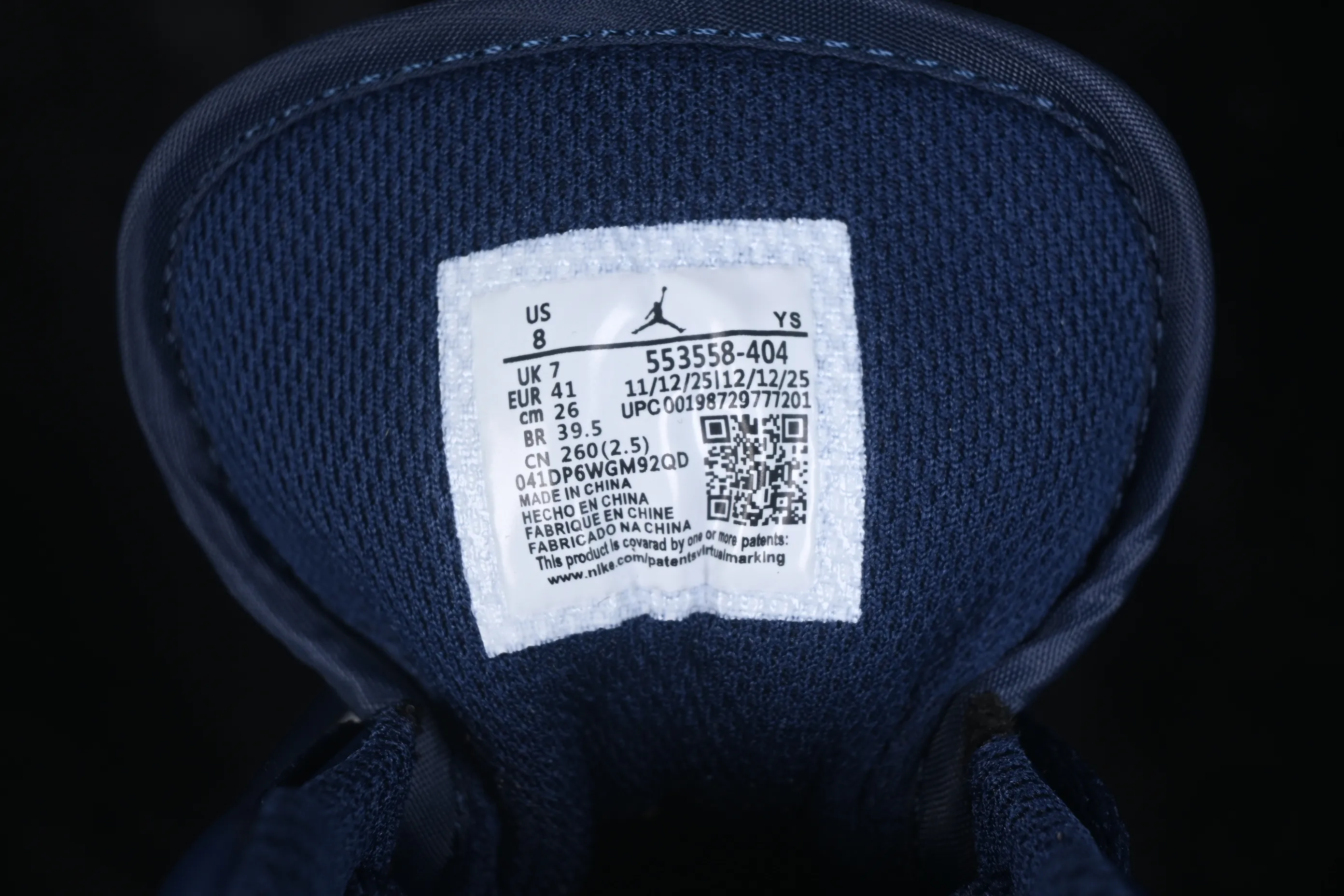 All categories Air Jordan Jordan series basketball shoes Air Jordan 1 Low Air Jordan 1 Low AJ1 Joe 1 white and blue low-top retro cultural basketball shoes 553558-404